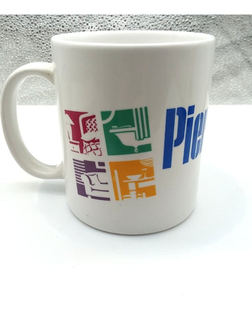 Pier 1 Imports Logo Coffee Mug Collectable For a Change Cup Promo Advertising